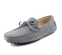 MGM-Joymod Uomini Comode Nodo Camoscio Guida Escursionismo Mocassino Penny Loafers Scarpe da barca, Jd568 2 Grigio, 48 EU