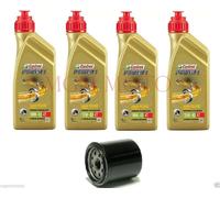 MGM KIT TAGLIANDO 4 OLIO CASTROL 10W40 POWER 1 + FILTRO OLIO TRIUMPH 955 Tiger