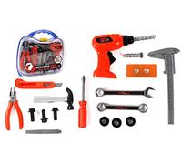 MGM- Les PROS DU BRICOLAGE 092255-Cassetta degli Attrezzi in plastica, dai 4 Anni in su, Multicolore, 092255