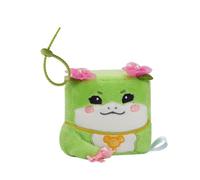 MGM TOY - Portachiavi Squarepal - Serpente - Rana - Lucertola - Peluche antistress - 193739 - Memory Foam - Gadget - Regalo - Animali - Ansia - Giocattolo sensoriale - Da 2 anni