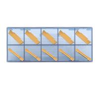 MGMN300 Inserti a Carburo di Tungsteno per Troncatura e Scanalatura, Spessore 3 mm per Acciaio Inox e Acciai Duri,10 Pezzi