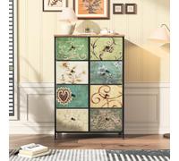 MGMYM Madia, credenze, cassettiera legno, Storage Cabinet Drawer moderna, armadio multiuso per corridoio,soggiorno, camera da letto (Motivo vintage-A, 8 cassetti)