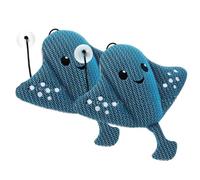 Mgonwl Assorbitore di feccia di Vasca idromassaggio, 2 PCS Assorbitore di feccia a Forma di Pesce con Una Ventosa, Accessori per Vasca idromassaggio riutilizzabili per Adulti
