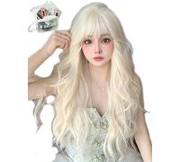 MGRANDE parrucca premium line 【 Active Top Stylist Produc】 Set di 6 articoli linea di colore interna parrucca originale da donna semi-lunga effetto viso piccolo (oro bianco DY66A)