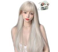 MGRANDE parrucca premium line 【 Active Top Stylist Produc】 Set di 6 articoli linea di colore interna parrucca originale da donna semi-lunga piccolo effetto viso (bianco beigeLSt DY24A)