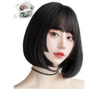 MGRANDE parrucca premium line 【 active top stylist produce 】 Set di 6 articoli linea di colore interna parrucca originale da donna semi-lunga piccolo effetto viso (hime bob nero DY02B)