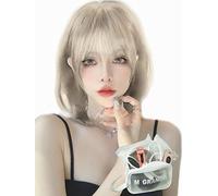 MGRANDE Parrucca premium linea 【 Active Top Stylist Produc】 Set di 6 articoli linea di colore interna parrucca originale da donna semi-lunga piccolo effetto viso (strato beige oro DY39B)