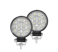 MGRAS LED Work Light Round Spotlight 42W Car Work Faro Offroad Fog Lampada da fendinebbia Notte 12/2 4V LED. Luci di Guida della Barra Luminosa Strisce Luminose per Auto e fari da Lavoro (Color : 2Pc