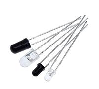 MGTCAR 10 Paia 3mm 5mm 940nm LED Emettitore di infrarossi e Diodo Ricevitore IR Diodi 301A for (Color : 10 Set 3mm 940nm)