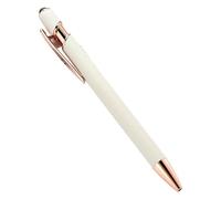 MGTCAR 20-200 penne all'ingrosso in metallo penna a sfera touch screen penna per ufficio scuola pubblicità penna logo personalizzato testo incisione laser (nuovo beige (rosa), 200 penne
