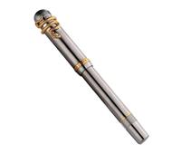 MGTCAR Penna in lega di titanio con morsetto a serpente edizione n. 6 Daming Sharp Observation Ink Window Piston Ink Absorbing Pen (A1,0,38 mm)