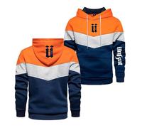 MGTERN Felpa zip uomo Per Unk-ut, Alta qualità, resistente e durevole nel tempo, Pratico per bricolage, giardinaggio lavori all’aperto, centrale(Orange,XL)