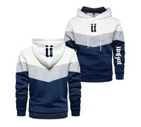 MGTERN Felpa zip uomo Per Unk-ut, Alta qualità, resistente e durevole nel tempo, Pratico per bricolage, giardinaggio lavori all’aperto, centrale(White,S)