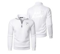 MGTERN Giacca da uomo Light Transition Bad Bun. ny, Maniche Lunghe Jacket Sportiva Casuale, di transizione outdoor primavera/estate, Logo(White,3XL)