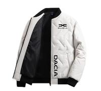MGTERN Puffer Jacket Uomo Da.ci-a, Quilted Transitional Puffer, Di Transizione Resistente Al Freddo Per La Stagione Autunno-inverno, Giacca(White,2XL)