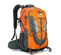 MGTERN Zaino da escursionismo impermeabile Im-perial College London, Zaino ergonomico per uomo e donna, giorno riflettente 35L per campeggio viaggio, quotidiano(Orange)