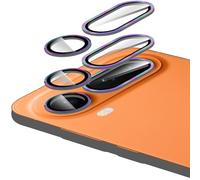 MGUEIAO 2 Pezzi Pellicola Fotocamera Compatibile con HONOR Magic 8 Pro Air, Vetro Temperato con Anello Metallico, Antigraffio, Protezione Obiettivo - Colorato