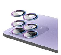 MGUEIAO 2 Pezzi Pellicola Fotocamera Compatibile con OPPO A40/A40M/A60 5G, Vetro Temperato con Anello Metallico, Antigraffio, Protezione Obiettivo - Colorato