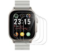MGUEIAO 4 Pezzi Vetro Temperato Compatibile con Realme Watch 5, HD Pellicola Protettiva, Anti-Graffio Protezione Film