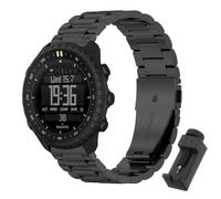 MGUEIAO Cinturino in Metallo Compatibile con SUUNTO Core 2, Cinturini Sostitutivo Regolabile - Black