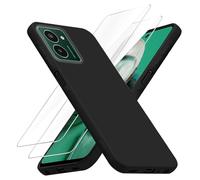 MGUEIAO Cover Compatibile con HMD Pulse Pro, con 2 Pezzi Pellicola Protettiva, Custodia Morbido TPU Silicone, Antiurto Matte Case, Anti-graffio - Black