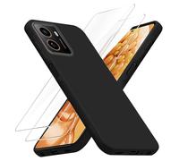 MGUEIAO Cover Compatibile con HMD Pulse/Pulse Plus, con 2 Pezzi Pellicola Protettiva, Custodia Morbido TPU Silicone, Antiurto Matte Case, Anti-graffio - Black