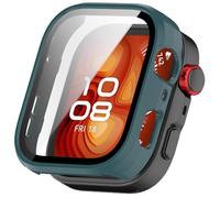 MGUEIAO Cover Compatibile con Huawei Watch Fit 5 Pro,2 Pezzi Hard PC Custodia con Pellicola Protettiva,Anti-Graffio Case,Green