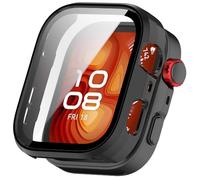 MGUEIAO Cover Compatibile con Huawei Watch Fit 5 Pro,2 Pezzi Hard PC Custodia con Pellicola Protettiva,Anti-Graffio Case,Black