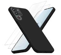 MGUEIAO Cover Compatibile con Nubia RedMagic 10 Pro/RedMagic 10S Pro, con 2 Pezzi Pellicola Protettiva, Custodia Morbido TPU Silicone, Antiurto Matte Case, Anti-graffio - Black