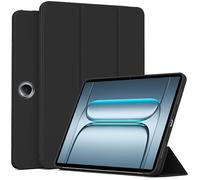 MGUEIAO Cover Compatibile con Oppo Pad SE, Custodia in Pelle PU Ultrasottile con Supporto Trifold, Retro in TPU Morbido, Antiurto - Black