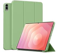 MGUEIAO Cover Compatibile con Samsung Galaxy Tab S12 Plus, Custodia in Pelle PU Ultrasottile con Supporto Trifold, Retro in TPU Morbido, Antiurto - Matcha Green