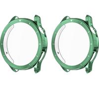 MGUEIAO Cover Compatibile con Xiaomi Watch S5, 2 Pezzi TPU Silicone Custodia con Pellicola Protettiva, Anti-Graffio Case, Green