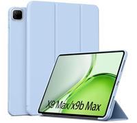 MGUEIAO Cover per Honor Pad X9 Max 13/Pad X9b Max 13 | Ultra Sottile PU Pelle Protettiva Custodia con Supporto Trifold, Retro in TPU Morbido, Antiurto - Light Blue