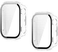 MGUEIAO Cover per Huawei Watch D3 | Custodia per PC Antigraffio con Vetro Temperato Pellicola Protettiva, Antiurto, Copertura Completa, 2 Pezzi - Transparent