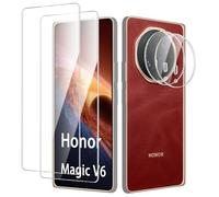 MGUEIAO Pellicola Protettiva Compatibile con Honor Magic V6, HD Pellicola Vetro Temperato con Pellicola Fotocamera, Anti Graffio, Protezione Completa, 2+2 Pezzi