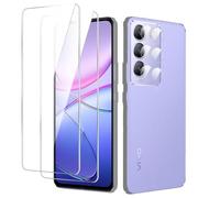 MGUEIAO Pellicola Protettiva Compatibile con VIVO V40 SE 5G, HD Pellicola Vetro Temperato con Pellicola Fotocamera, Anti Graffio, Protezione Completa, 2+2 Pezzi