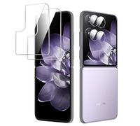 MGUEIAO Pellicola Protettiva Compatibile con Xiaomi Mix Flip, HD Pellicola Vetro Temperato con Pellicola Fotocamera, Anti Graffio, Protezione Completa, 2+2 Pezzi