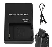 MH-24 Caricabatteria per Batteria EN-EL14/EN-EL14A Compatibile con Nikon D3100, D3200, D3300, D3400, D3500, D5100-D5600, P7000, P7100, P7700, P7800 Reflex Caricatore Portatile con Sicurezza Integrata