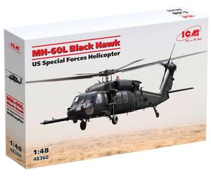 Mh-60l Black Hawk, Us Special Forces Helicopter 1:48 Plastic Model Kit ICM