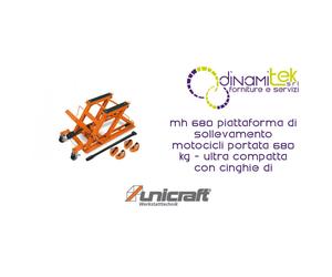 MH 680 PIATTAFORMA DI SOLLEVAMENTO MOTOCICLI UNICRAFT PORTATA 680 KG ULTRA COMPA