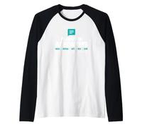 MHA Fluent in Acronyms Laurea Management Sanitario Maglia con Maniche Raglan