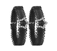 MHADBKH 1 paio di strass impreziositi fibbie cinghie elastiche per scarpe per tacco alto regolabile anti allentato lacci per fissare la vestibilità cinghie per scarpe anti allentato, A forma di stella