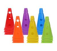 MHADBKH 12/18Pcs Calcio Formazione Maker Secchio Formazione Calcio Marker Ostacolo Cono Calcio Segno Secchio Per Sport All'aperto Calcio Formazione Marker Ostacolo Cono
