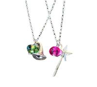 MHADBKH 2 collane di cristallo alla moda eleganti con cappello da mago e bacchetta pendente, catena a clavicola gioielli fantasia, ornamento da donna, Lega