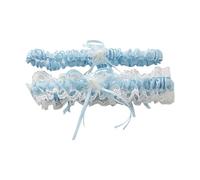 MHADBKH 2 giarrettiere da sposa in pizzo bianco elegante fascia elastica con fiocchi per momento cerimoniale e servizio fotografico accessori da sposa archi accessori da sposa set