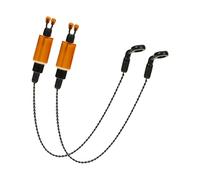 MHADBKH 2pcs Allarme Scambisti Scambisti Pesca Carpa Scambisti Bobine Gancio Morsi Indicatori di Pesca Morsi di Allarme Catena Indicatori Carpa Morsi Indicatori