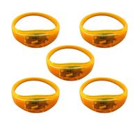 MHADBKH 5pcs Voice Attivato Controllo Del Suono Bracciali LED Lampeggiante Del Silicone Bangle Concerto di Natale Festival Forniture Del Part, One Size, come descritto, come descritto