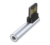 MHADBKH Adattatore audio da USB maschio a TRRS femmina da 3,5 mm per cuffie, laptop, adattatore ausiliario