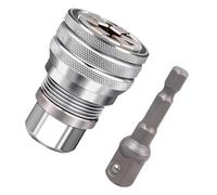 MHADBKH Adattatore universale regolabile per chiave a bussola da 10-19 mm a testa esagonale dado e bulloni strumento driver regolabile universale chiave a bussola