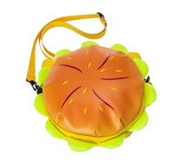 MHADBKH Borsa a tracolla da donna per hamburger con cartoni animati, borsa a tracolla creativa divertente borsa per shopping borsa per appuntamenti per la scuola quotidiana, Come descritto, With